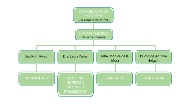 Organigrama Unidad de extension