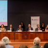 Presidium en la inauguración de la semana académica y noveno informe de letras para volar