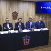 Rector del CUCEA, Maestro José Alberto Castellanos Gutiérrez y Secretario académico, Doctor José Alberto Becerra Santiago