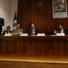 Luis F, Aguilar expresa su mensaje en evento donde le condecoraron como maestro emérito.