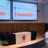 Imagen del presidio de la conferencia  de Educación financiera.