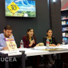 Dra. Asmara González Rojas, actual directora de la revista, el Dr. Martín Larsson y la Mtra. Beatriz Venegas