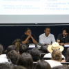 Integrantes del Concejo Indigena exponen sus ideas en mesa de dialogo