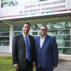 doctor Víctor Manuel Larios Rosillo, Director del Centro de Innovación de Ciudades Inteligentes y Jari Hänninen, encargado de Mercadoctecnia de Klinik HealthCare Solutions 