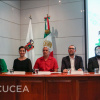 José Alberto Becerra Santiago; secretario académico del CUCEA, María Magdalena Ruiz Mejía, Secretario de Medio Ambiente y Desarrollo Territorial del Estado de Jalisco, Rigoberto Román López, director General de Protección y Gestión Ambiental de la Secretaría de Medio Ambiente y Desarrollo Territorial del Estado de Jalisco, Gabriela Villanueva Lomelí, directora del Centro Internacional de Excelencia Empresarial.