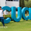 Osvaldo Rodríguez, Genaro Patiño y Alfredo Cortés, estudiantes de Contaduría Pública del CUCEA